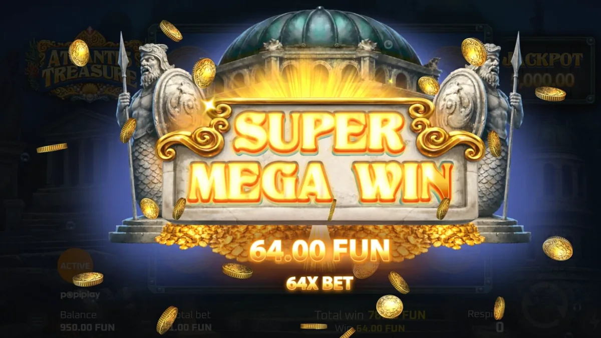 Tampilan visual slot Atlantis Treasure dengan tema steampunk bawah air